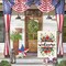 Memorial Day Patriotic 4th of July Garden Flag 12x18 Inch Double Sided Outside, Welcome Floral Yard Outdoor Decoration